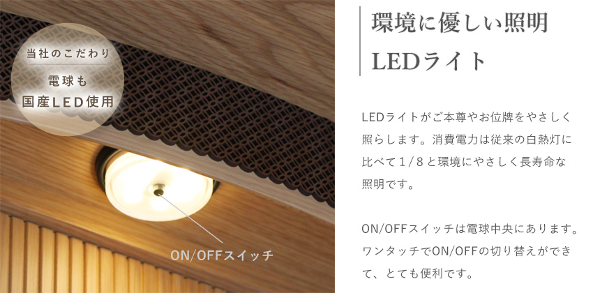 環境に優しい照明LEDライト