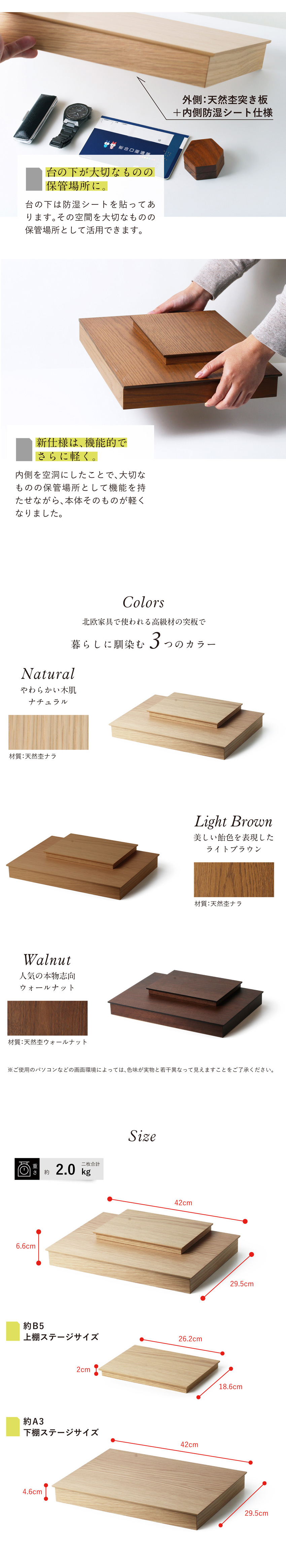 ミニ仏壇 本体のみ 自由のステージ A3サイズ 〔高さ6.6 幅42 奥行29.5