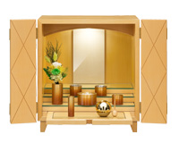 リッツ　菱形　メープル　仏具セット