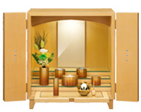 リッツL　縦丸　メープル 仏具
